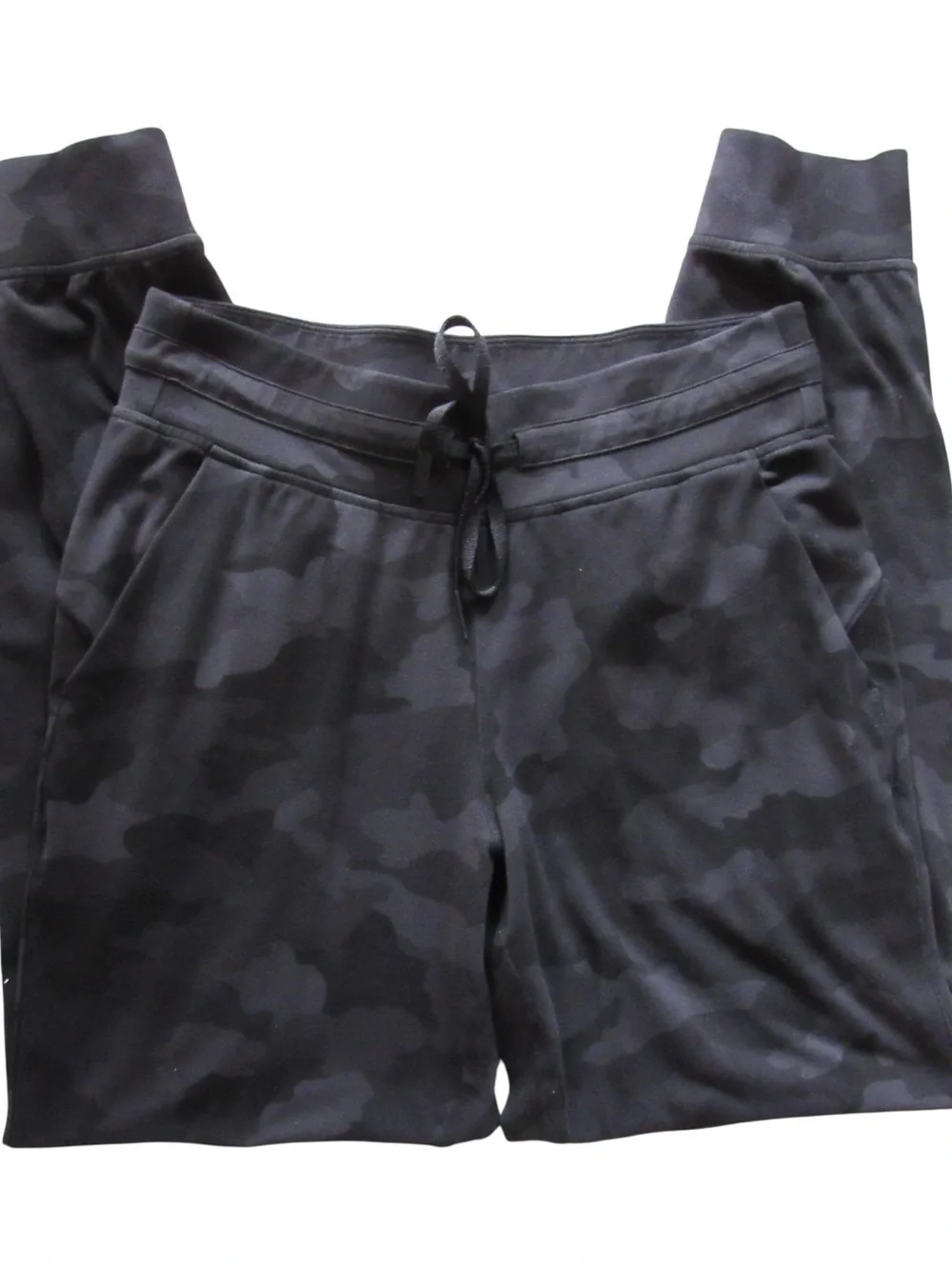 Lululemon Ready to Rulu Jogger Pants 8 Black Camo Soft Sweat Wicking Athletic